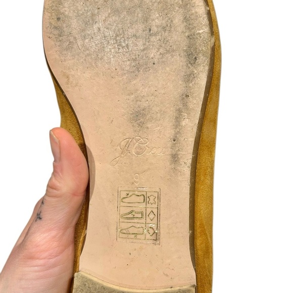 J. Crew Suede Smoking Slipper 9 Camel Loafers Slip On Classic Flats Womens Prep - Picture 8 of 8